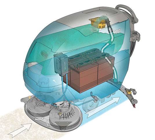 T500 Fregadoras de suelos con conductor acompañante alt 4